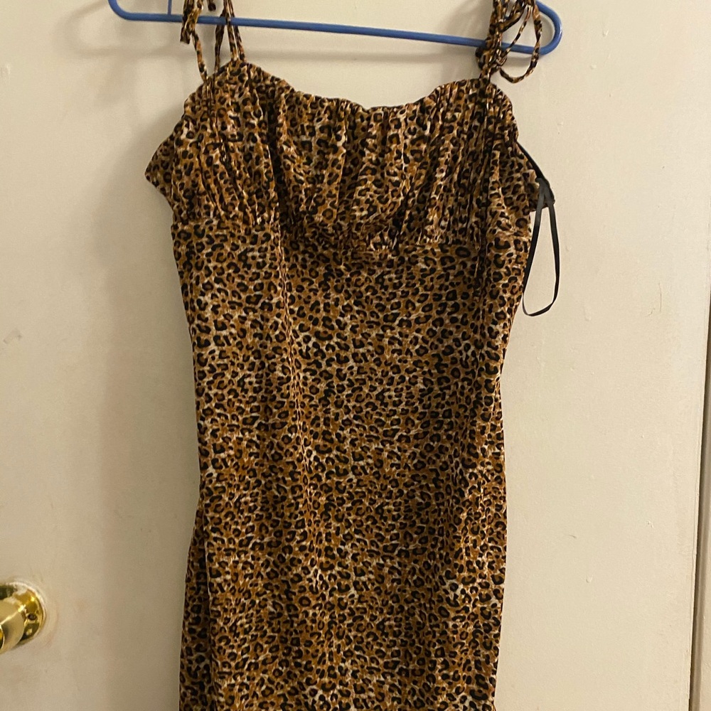 Cheetah print dress